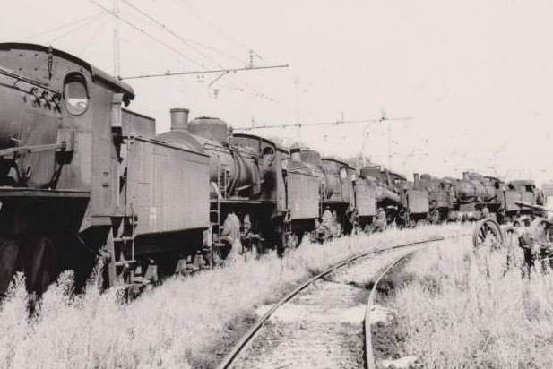 vaporiere accantonate a Treviso nel 1973.jpg