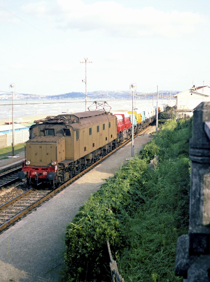 L-E-428.073-transita-a-Palombina-in-testa-ad-un-treno-di-furgoni-Fiat-proveniente-da-Termoli-Novembre-1982.jpg