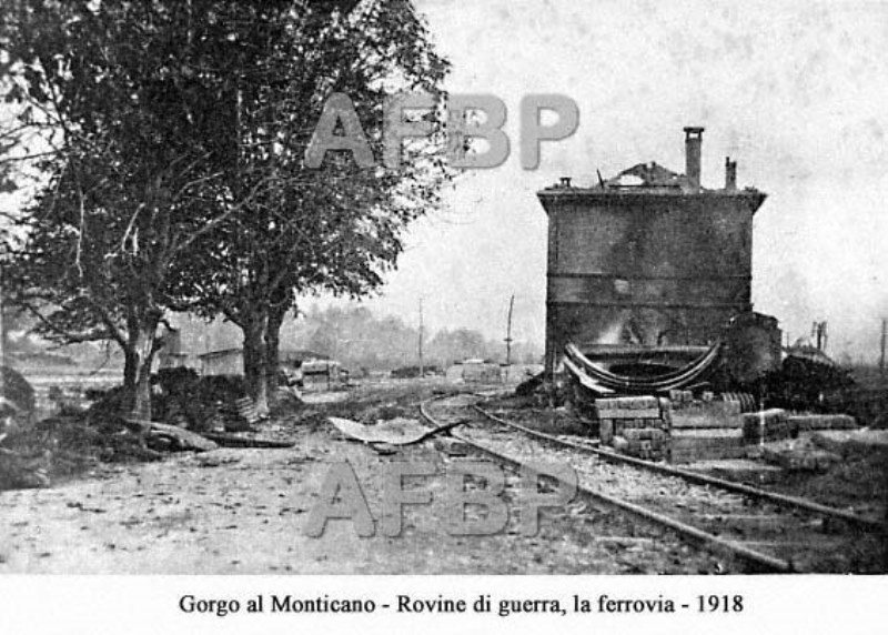 gorgo al monticano stazione 1918.jpg